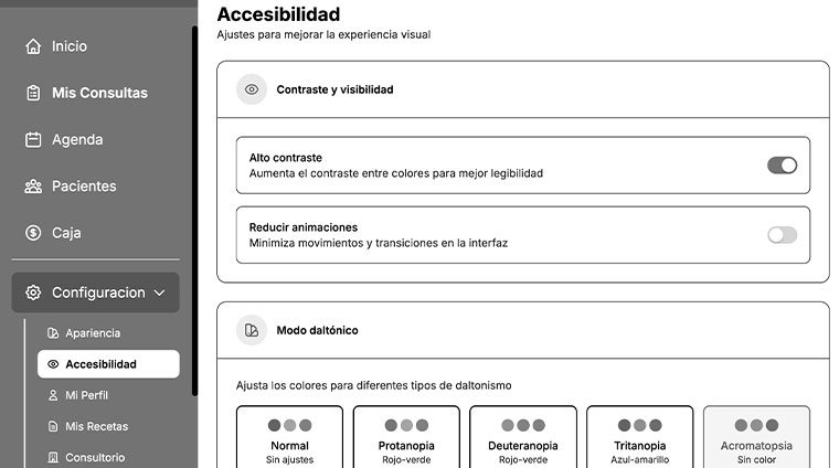 Configuración de accesibilidad